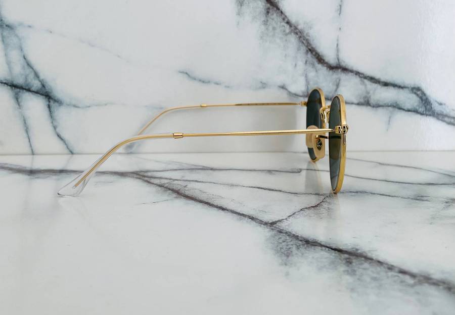 Ray-Ban Round Classic Sunglasses  RB3447 Gold/Green Lense