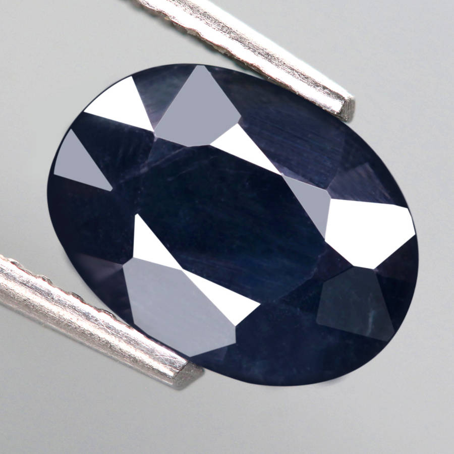 2.45Ct. Sapphire Blue Oval Australia Precious Gem Ravishing Colour Normal Heated