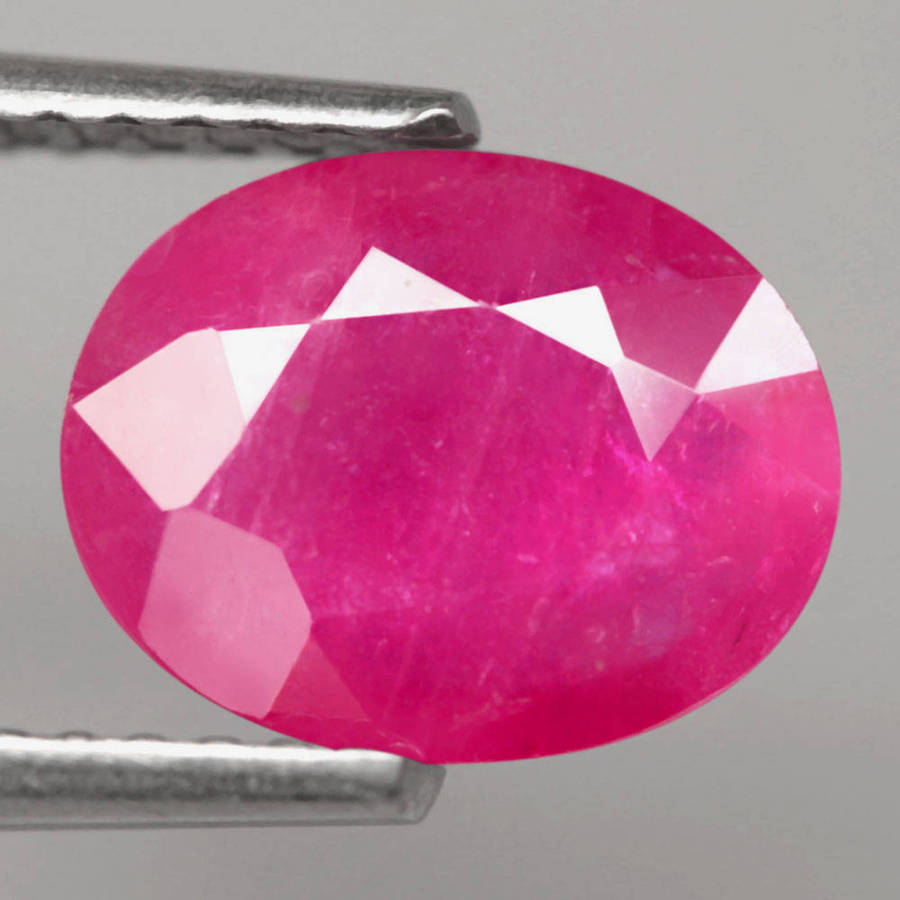 1.50Ct.  Ruby Pink Oval Facet Normal Heated Tanzania Ravishing Natural Gemstone