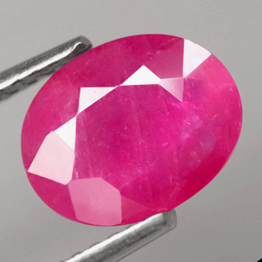 1.50Ct.  Ruby Pink Oval Facet Normal Heated Tanzania Ravishing Natural Gemstone