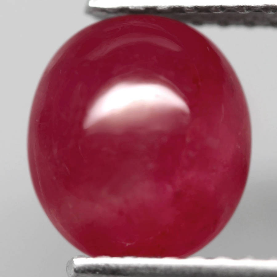 2.40Ct. Ruby Star 6 Ray Top Red  Oval Cabochon Mozambique Amazing!Gemstone
