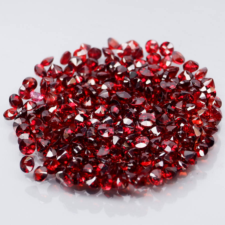 Red Mozambique Garnet 1Pcs/0.028Ct.Round 1.7 mm.Outstanding! Natural