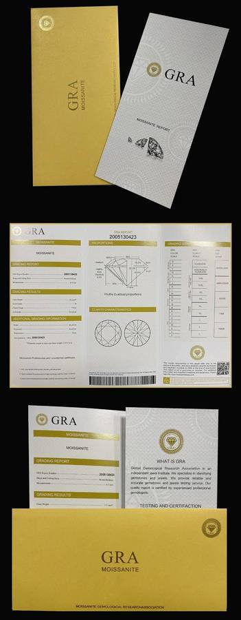 1Cts Moissanite Radiant Cut  5.x7mm VVSI D**GRA Certified** BRILLIANT CUT