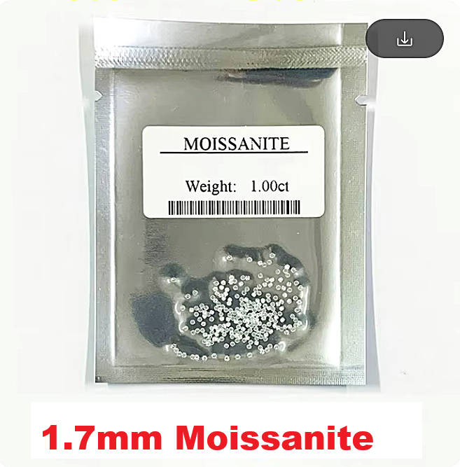 Moissanites 1.7mm D / VVS1  1.00ct **GRA Certified** Small Size 0.02cts Stones Loose
