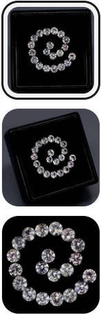 White Sapphire Round Diamond Cut 2.7 to 2.8 mm. Heated Only!  Ceylon 20Pcs/1.96Ct.