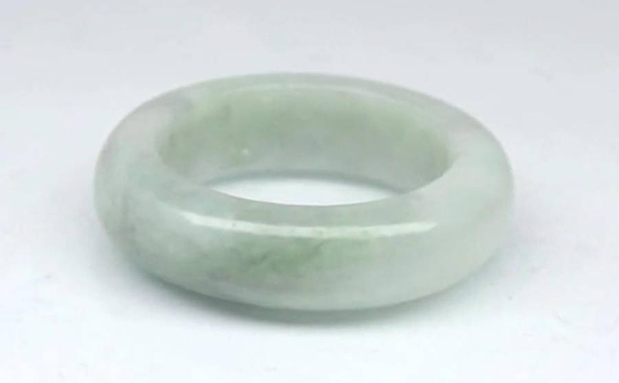 21.75ct Green Jade -Gem Ring Untreated Myanmar  Size 7.25 Natural
