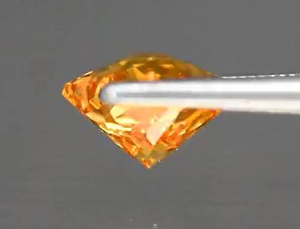 1.63ct Snowflake Yellow Citrine 8.5x7.5mm VVS Natural  Brazil