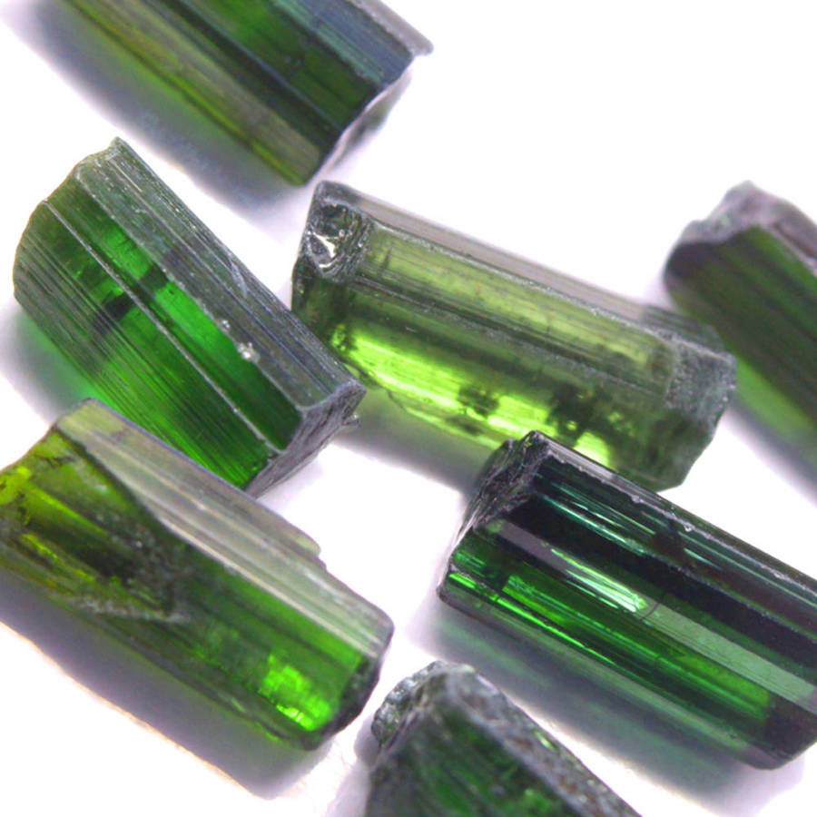 14.91Ct. Tourmaline Green Color Rough Unheated Mine Nigeria Natural Gemstone