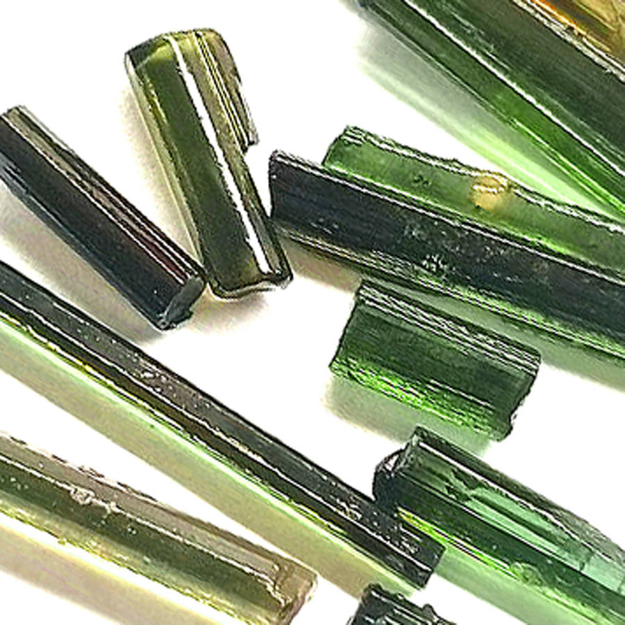14.85Ct.  Tourmaline Green Color Rough Unheated Mine Nigeria Natural Gemstone