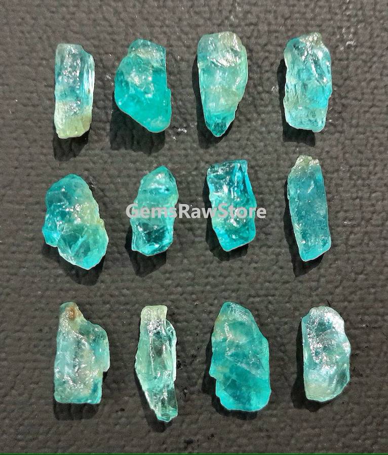 Green Apatite Rough Untreated Size 15-18 MM Gemstone, Loose Gemstone, Crystals Natural