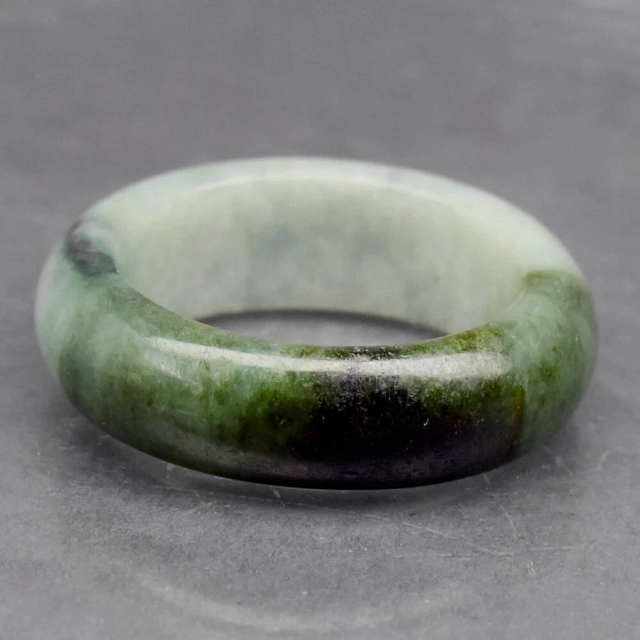 23.84ct Green Jade -Gem Ring Untreated Myanmar  Size 8 Natural