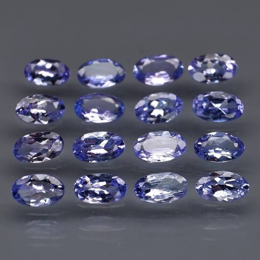 Purplish Blue Tanzanite 0.25Ct Oval 5x3 MM/1Pcs Ravishing Color & Full Fire!
