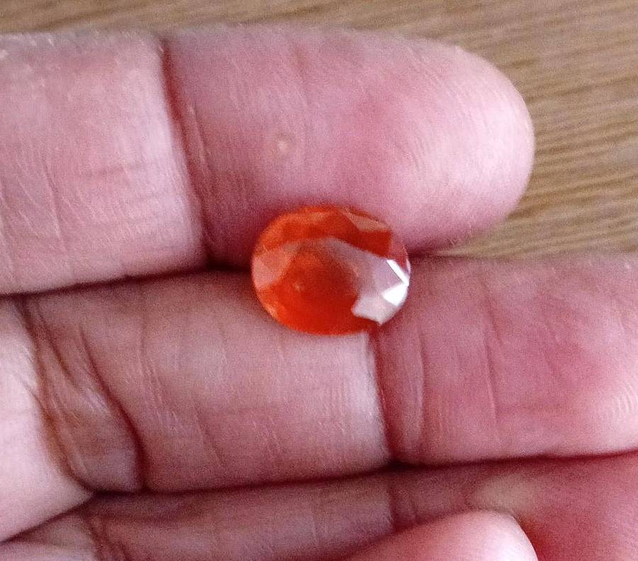 6.04Ct Mandarin Orange Spessartite Garnet.Best Color! Natural Fire Namibian