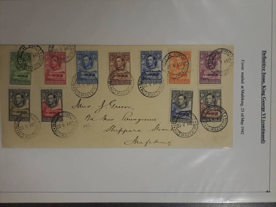 British Bechuanaland - No 113-123 - Clearance sale