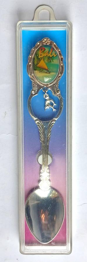 7 x Souvenir Spoons & Butter Knife (International)