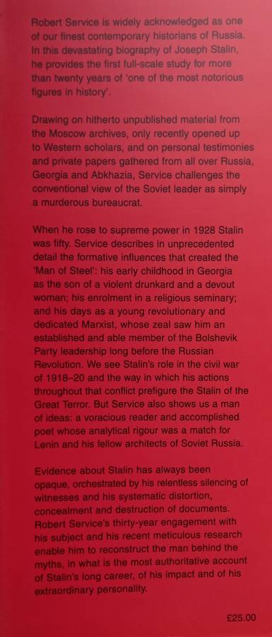 Robert Service, Stalin: A Biography