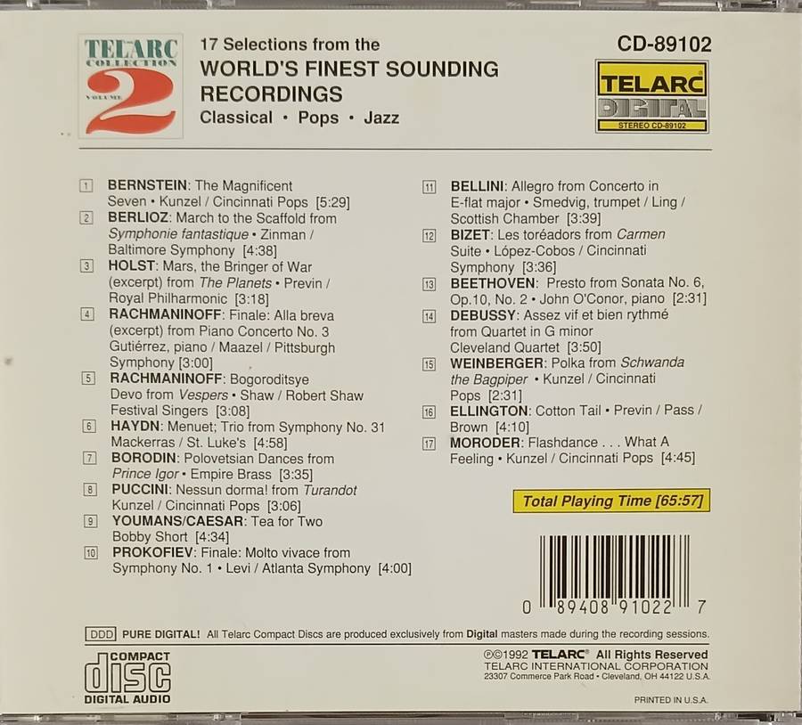 The Telarc Collection Volume 2 (Classical compilation)
