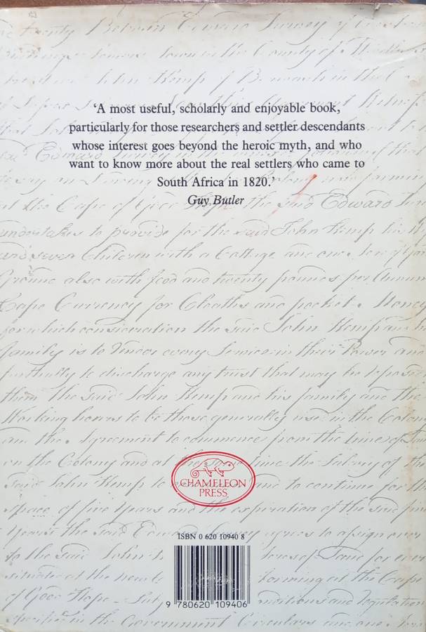 M.D. Nash, The Settler Handbook: A New List of the 1820 Settlers