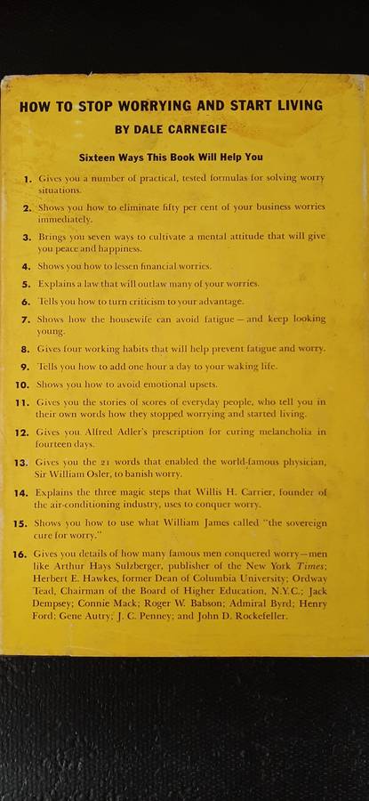 How to Stop Worrying and Start Living by Dale Carnegie
