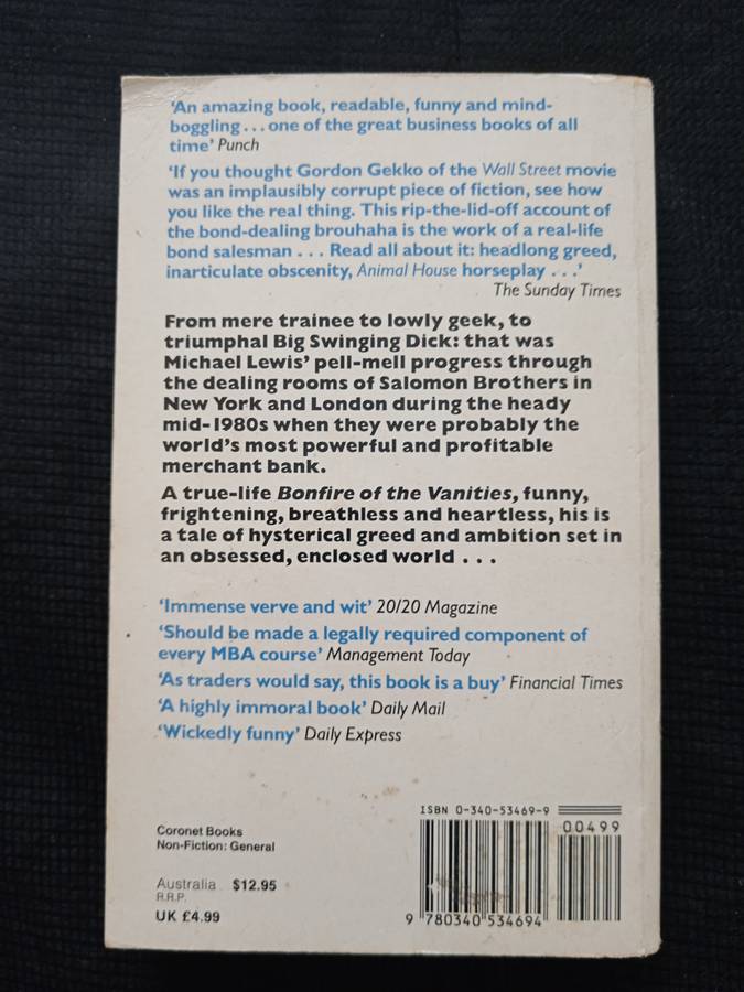 Liar's Poker by Michael Lewis