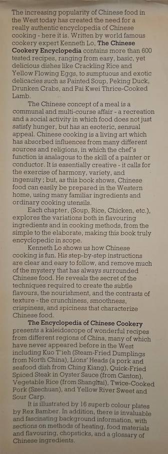 The Chinese Cookery Encyclopedia by Kenneth Lo