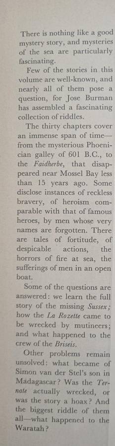 Strange Shipwrecks of the Southern Seas by Jose Burman