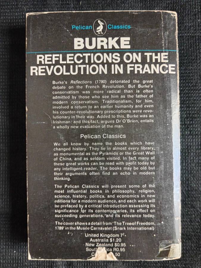 Reflections on The Revolution in France by Edmund Burke