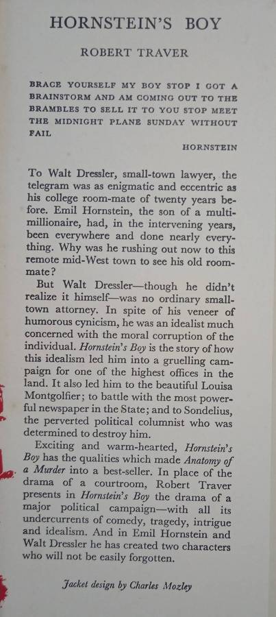 Hornstein's Boy by Robert Traver