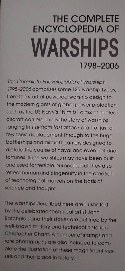 The Complete Encyclopedia of Warships by John Batchelor & Chris Chant
