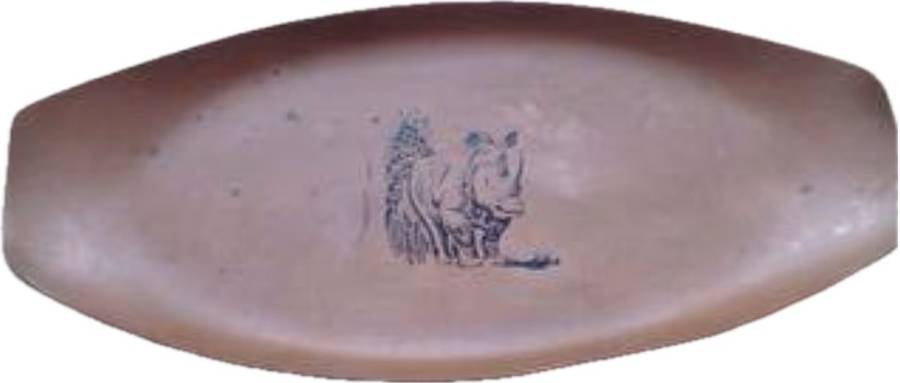 copper vintage rhinoceres rhino  bowl tray