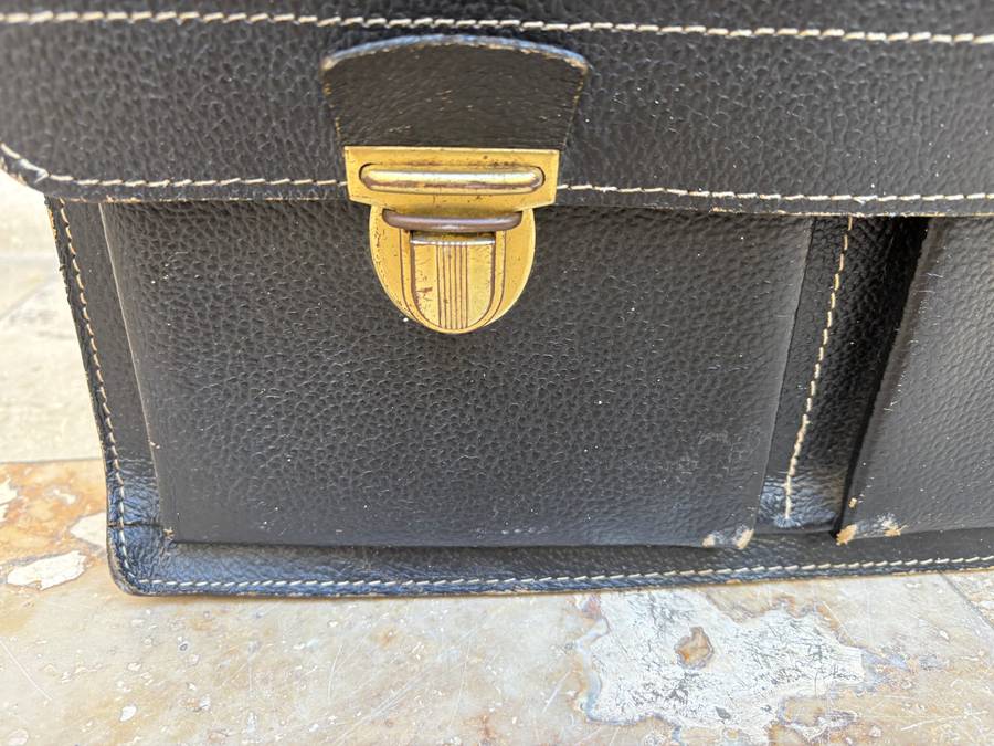 Vintage School Leather Briefcase