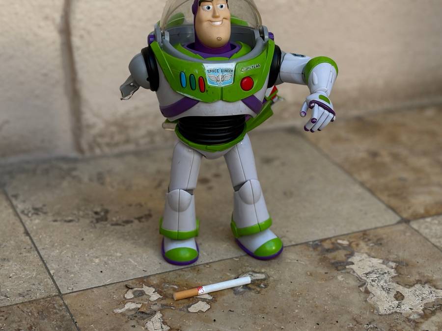 TOY STORY BUZZ LIGHTYEAR Vintage Figure space ranger talking figure 30cm