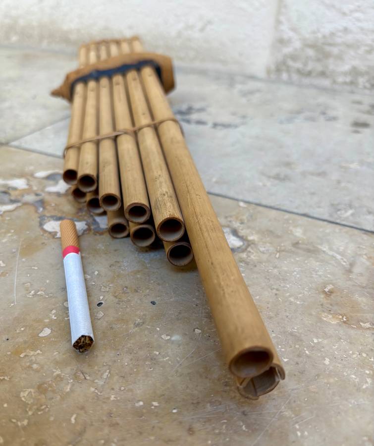 Thai traditional Bamboo flute , Isan Khaen musical instrument