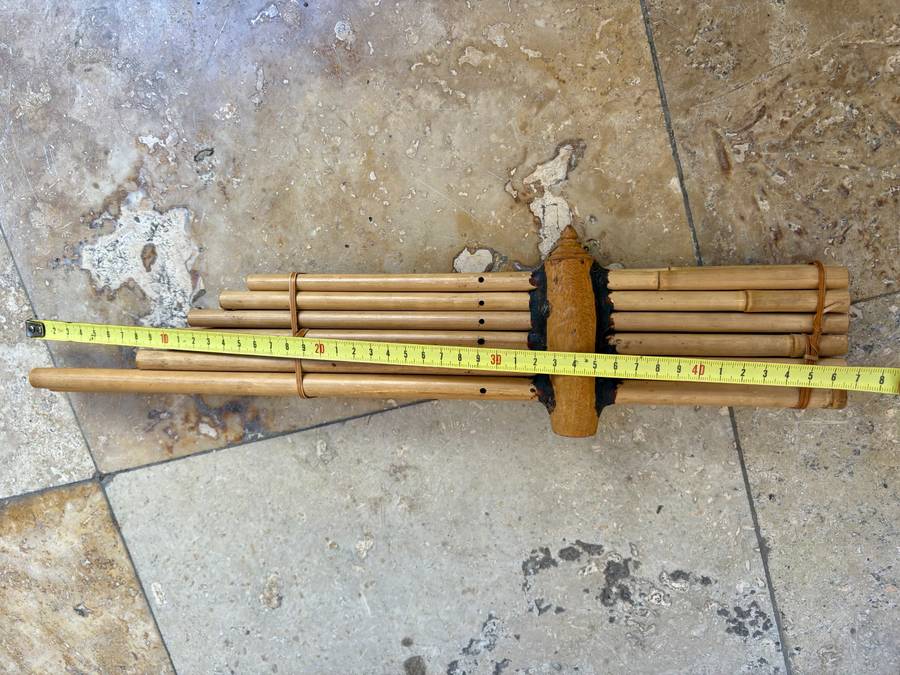 Thai traditional Bamboo flute , Isan Khaen musical instrument