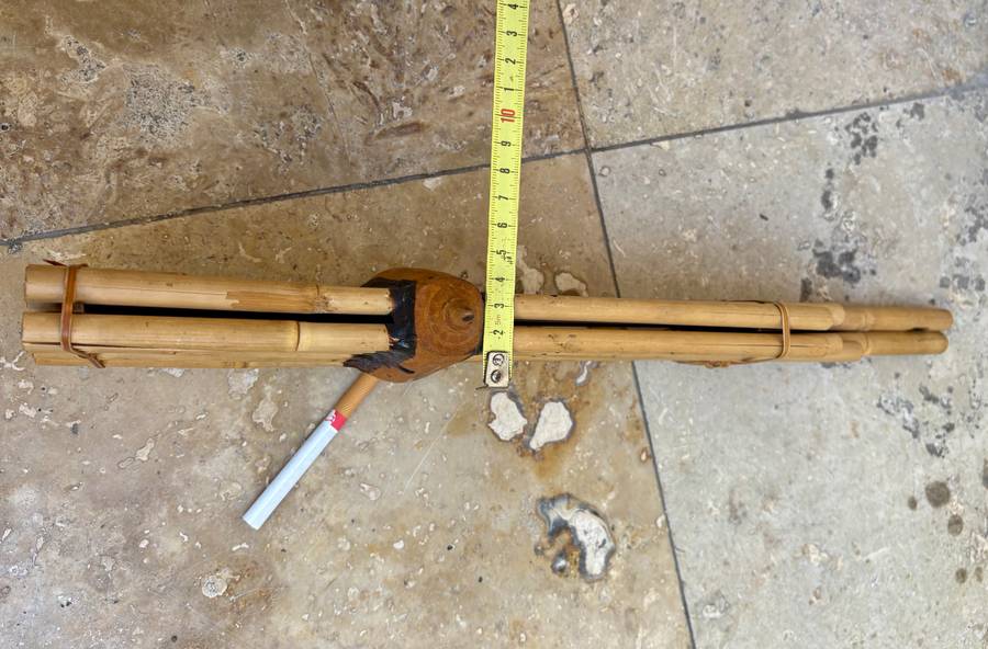 Thai traditional Bamboo flute , Isan Khaen musical instrument