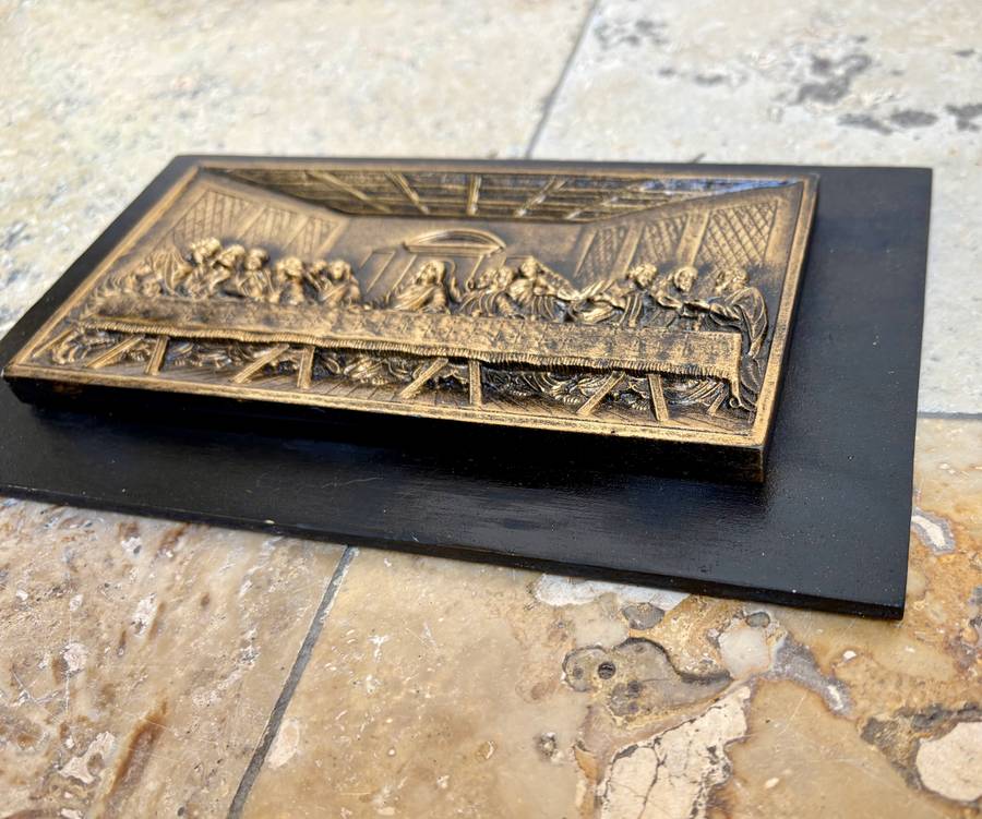 wooden The Last Supper wall hanging 3d carved