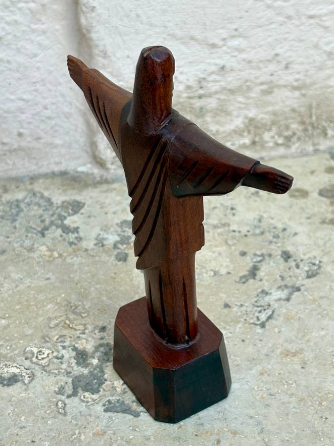 Christ the redeemer wood sculpture Rio