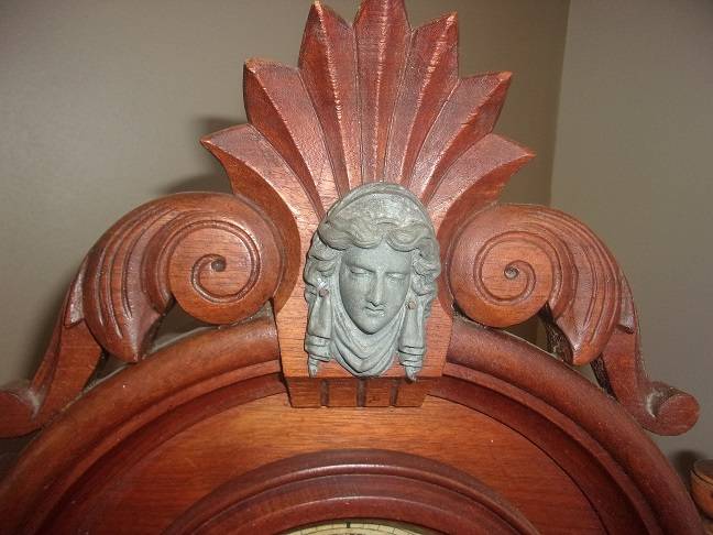 Antique Ansonia Clock Co. "Triumph" mirrorside parlor clock - beautiful