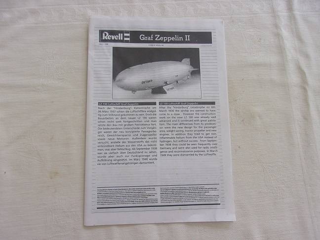 Revell 1:720 Luftschiff LZ 130 Graf Zeppelin 11 model plane kit - 04823