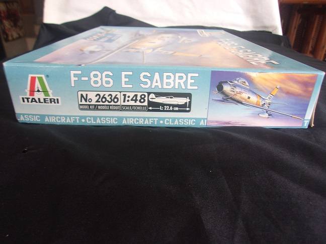 Italeri 1:48 scale F-86 E Sabre model plane kit - No 2636