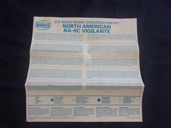 Italeri 1:72 scale Mustang Fighter & Airfix Vigilante model plane kits for 1 bid