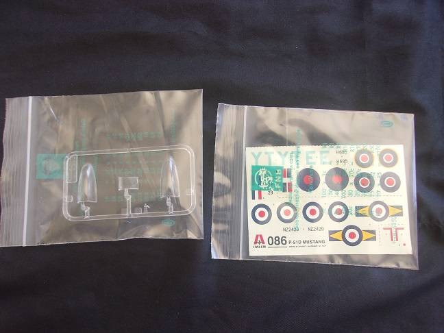 Italeri 1:72 scale Mustang Fighter & Airfix Vigilante model plane kits for 1 bid