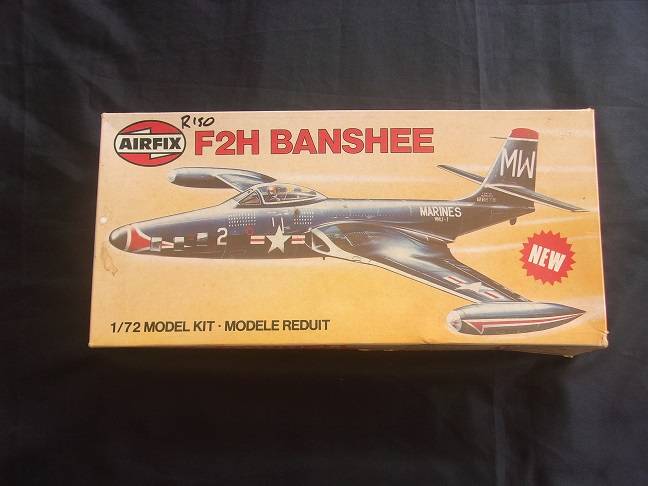 Italeri 1:72 scale Spitfire & Airfix McDonnell Banshee model plane kits for 1 bid