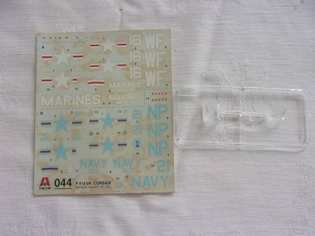 Italeri 1:72 scale Corsair & Frog Lightning Inteceptor model plane kits for 1 bid