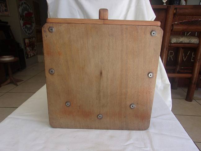 Vintage wooden square butter churn
