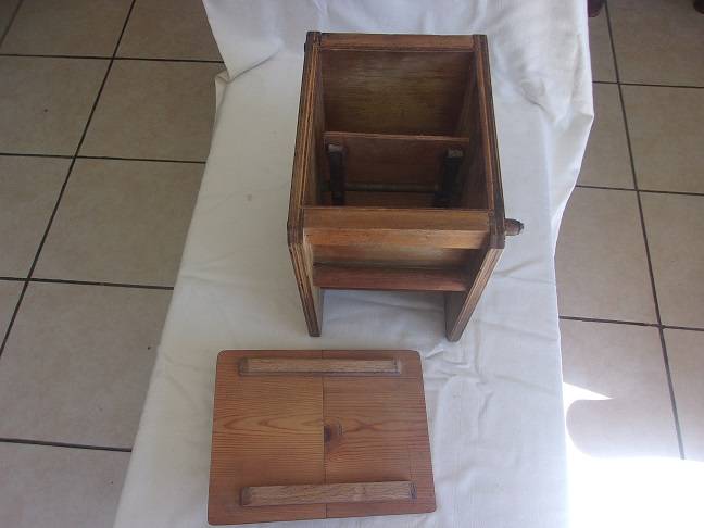 Vintage wooden square butter churn