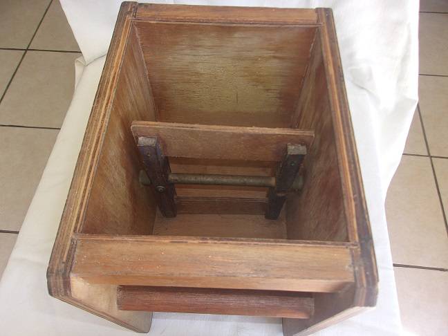 Vintage wooden square butter churn