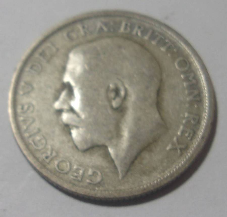 1920 silver British One Shilling coin