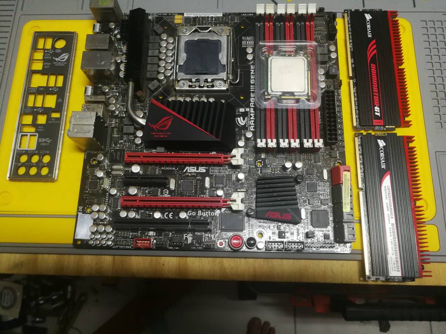 Mainboard, CPU and Ram.