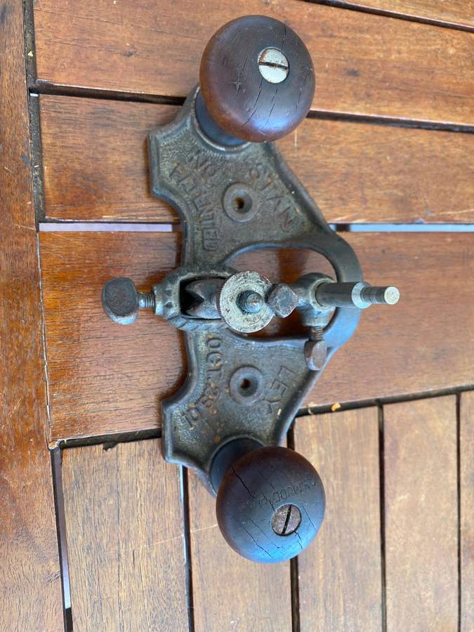 Vintage Open Throat Stanley no 71 - Toothing (Router) Plane. Patented Okt.29.01.